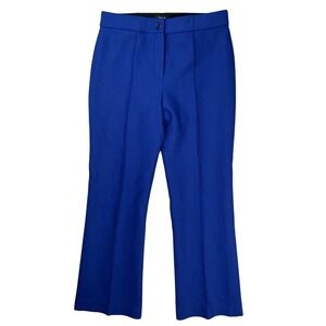 Theory Women's Cosmic Blue Cardinal Trouser Sz 4 Bi-Stretch Wool Office Work